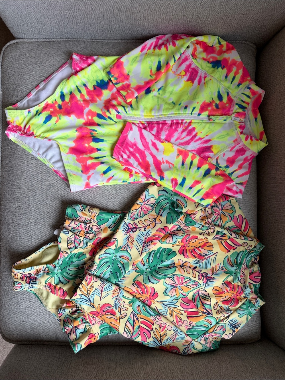NWOT sz 4 Limited Too & Banana Boat UPF 50+ Long Sleeve 1 piece Bathing Suits
